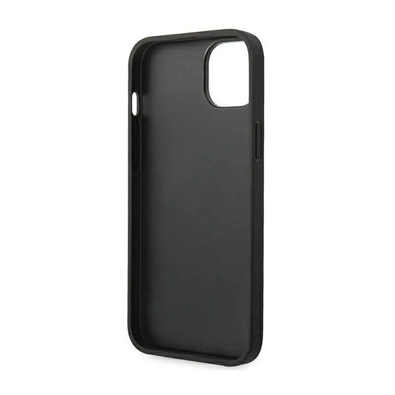 Karl Lagerfeld Saffiano Mono Metal Logo – dėklas iPhone 14 Plus (juodas)