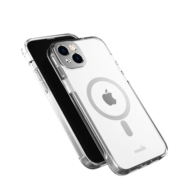 Moshi iGlaze MagSafe – dėklas iPhone 14 Plus (sidabrinis)
