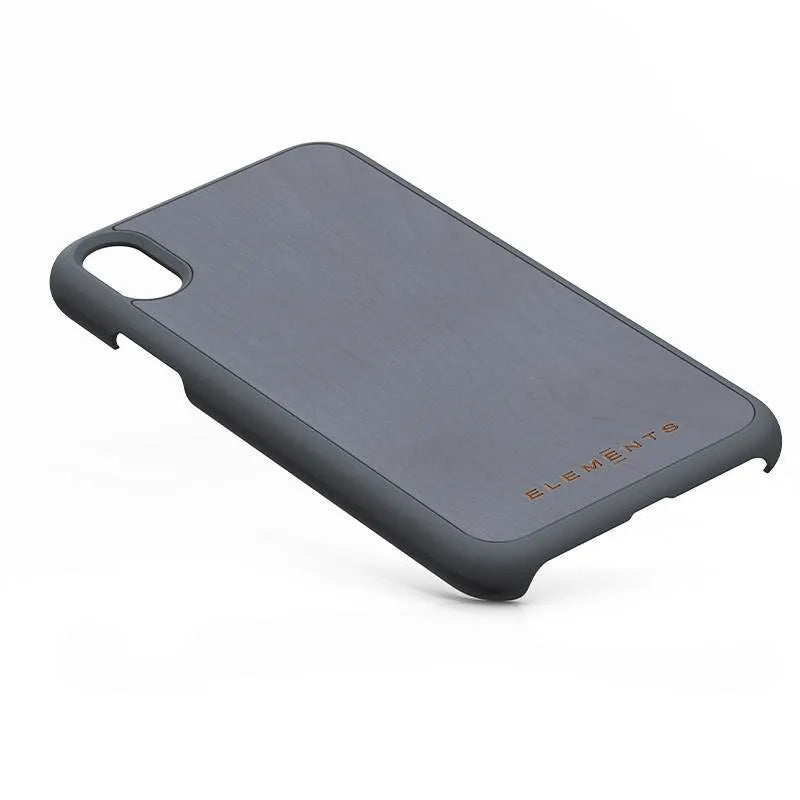 Nordic Elements Original Gefion – dėklas iPhone XR su tikros klevo medienos apdaila (Mid Grey)