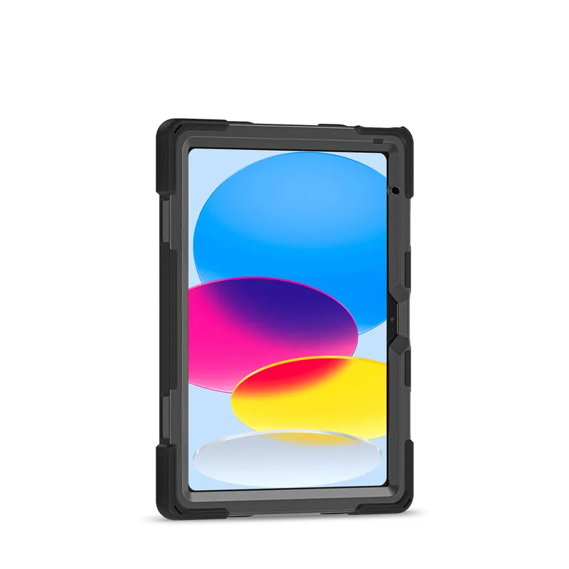 Crong Defender Plus – tvirtas dėklas iPad 11“ A16 (2025) / 10.9“ (2022) (juodas)