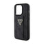 Guess Grip Stand 4G Triangle Strass Logo – dėklas iPhone 15 Pro Max (juodas)