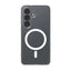 Crong Hybrid Clear Magnetic – MagSafe dėklas, skirtas Samsung Galaxy S26 (skaidrus)