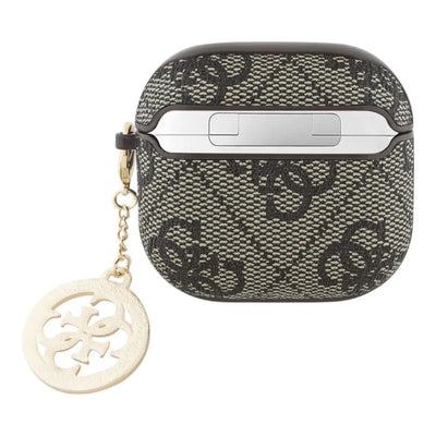 „Guess 4G Strass Charm“ – „AirPods 4“ dėklas (rudas)