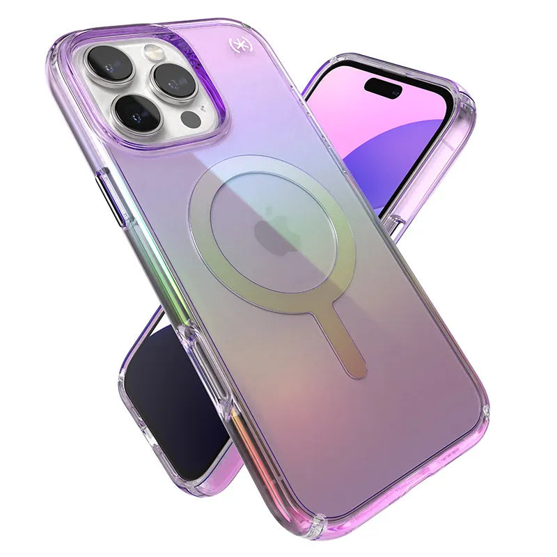 Speck Presidio2 Lux MagSafe – dėklas iPhone 16 Pro Max (Amazing Purple / Clear)
