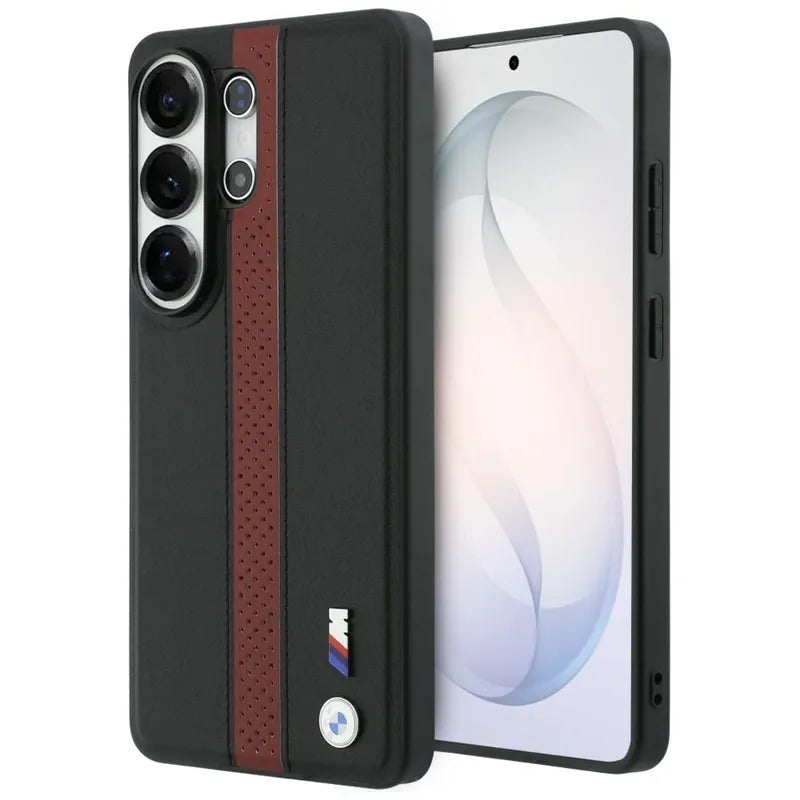 BMW M Perforated Stripe Logo MagSafe – Dėklas Samsung Galaxy S26 Ultra (raudonas)