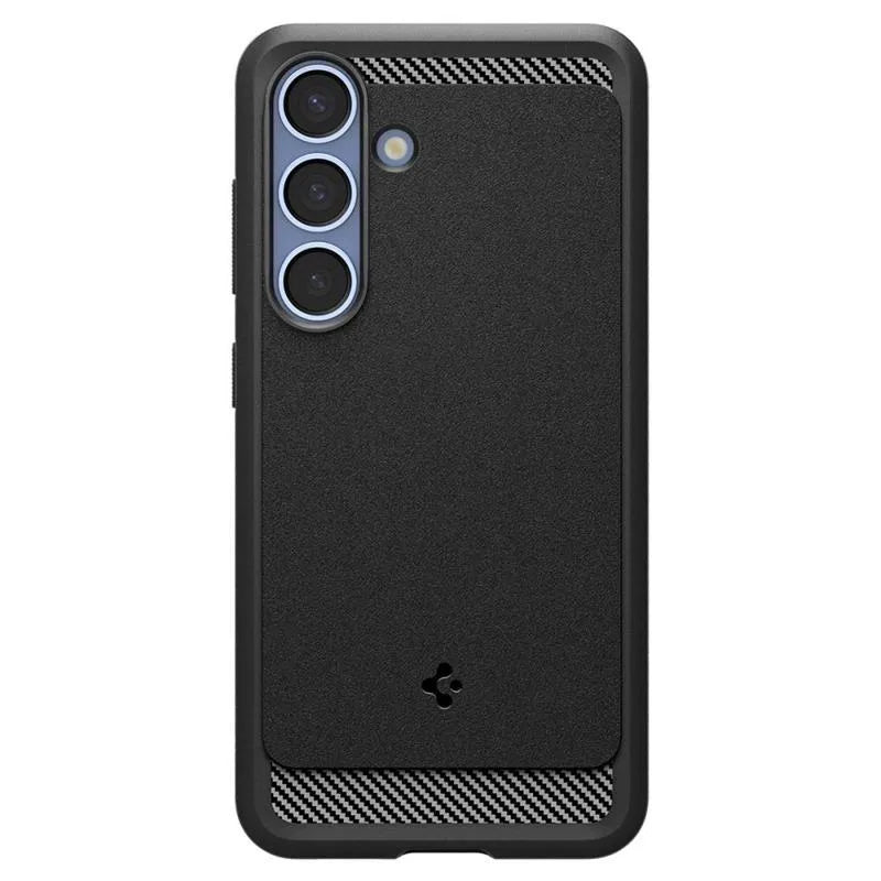 Spigen Rugged Armor Mag MagSafe – dėklas Samsung Galaxy S25 (matinis juodas)
