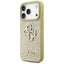 Guess Fixed Glitter Big 4G - Dėklas iPhone 17 Pro (auksinis)