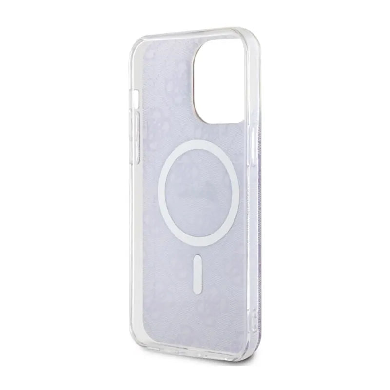 Guess 4G MagSafe – dėklas iPhone 14 Pro Max (violetinis)