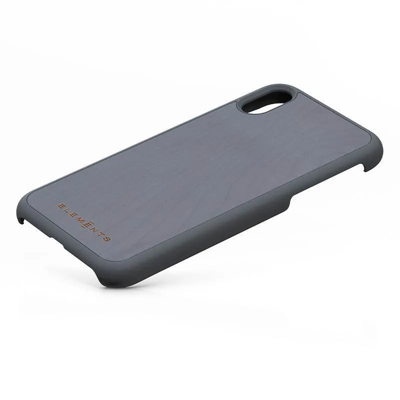 Nordic Elements Original Gefion – dėklas iPhone XR su tikros klevo medienos apdaila (Mid Grey)