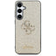 Guess Fixed Glitter Big 4G Metal Logo – dėklas Samsung Galaxy S25 (auksinis)