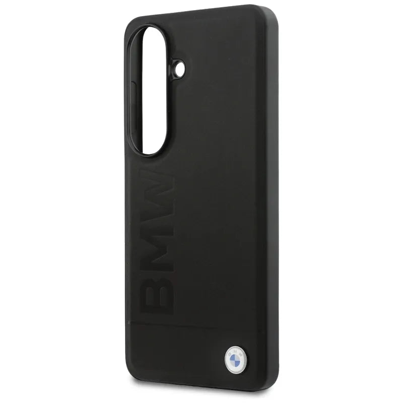 BMW Leather Hot Stamp MagSafe – Samsung Galaxy S26+ dėklas (juodas)