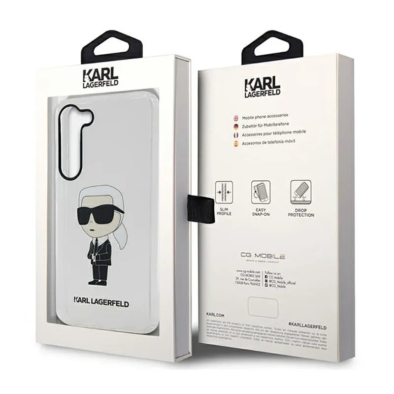 Karl Lagerfeld IML NFT Ikonik – dėklas Samsung Galaxy S23 (skaidrus)