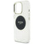 Guess IML Metal Colored Circle Classic Logo MagSafe – dėklas, skirtas iPhone 16 Pro Max (juodas)