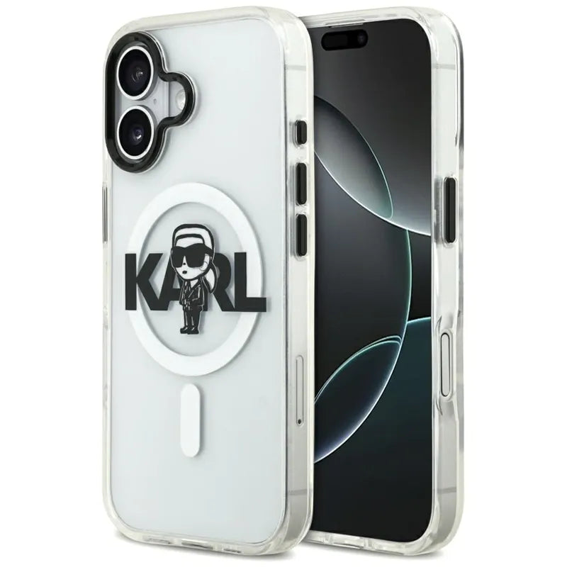 Karl Lagerfeld IML Karl Sketch Logo MagSafe - Dėklas iPhone 17 (Skaidrus)