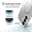 Speck Presidio Perfect-Clear Magnet – Samsung Galaxy S26+ MagSafe dėklas (Skaidrus/Skaidrus/Sidabrinis)