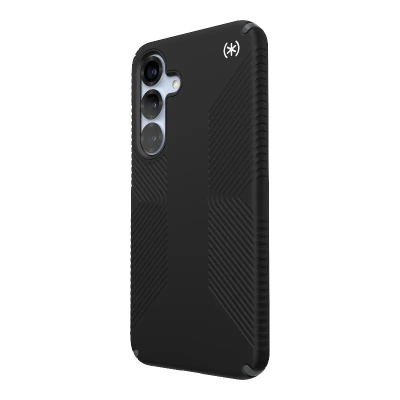 Speck Presidio2 Grip – Dėklas, skirtas Samsung Galaxy S25+ / 24+ (Juodas/Pilkas/Baltas)