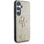 Guess Fixed Glitter Big 4G Metal Logo – dėklas Samsung Galaxy S25 (auksinis)