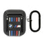 BMW Multiple Coloured Lines – dėklas Apple AirPods 1/2 gen (juodas)