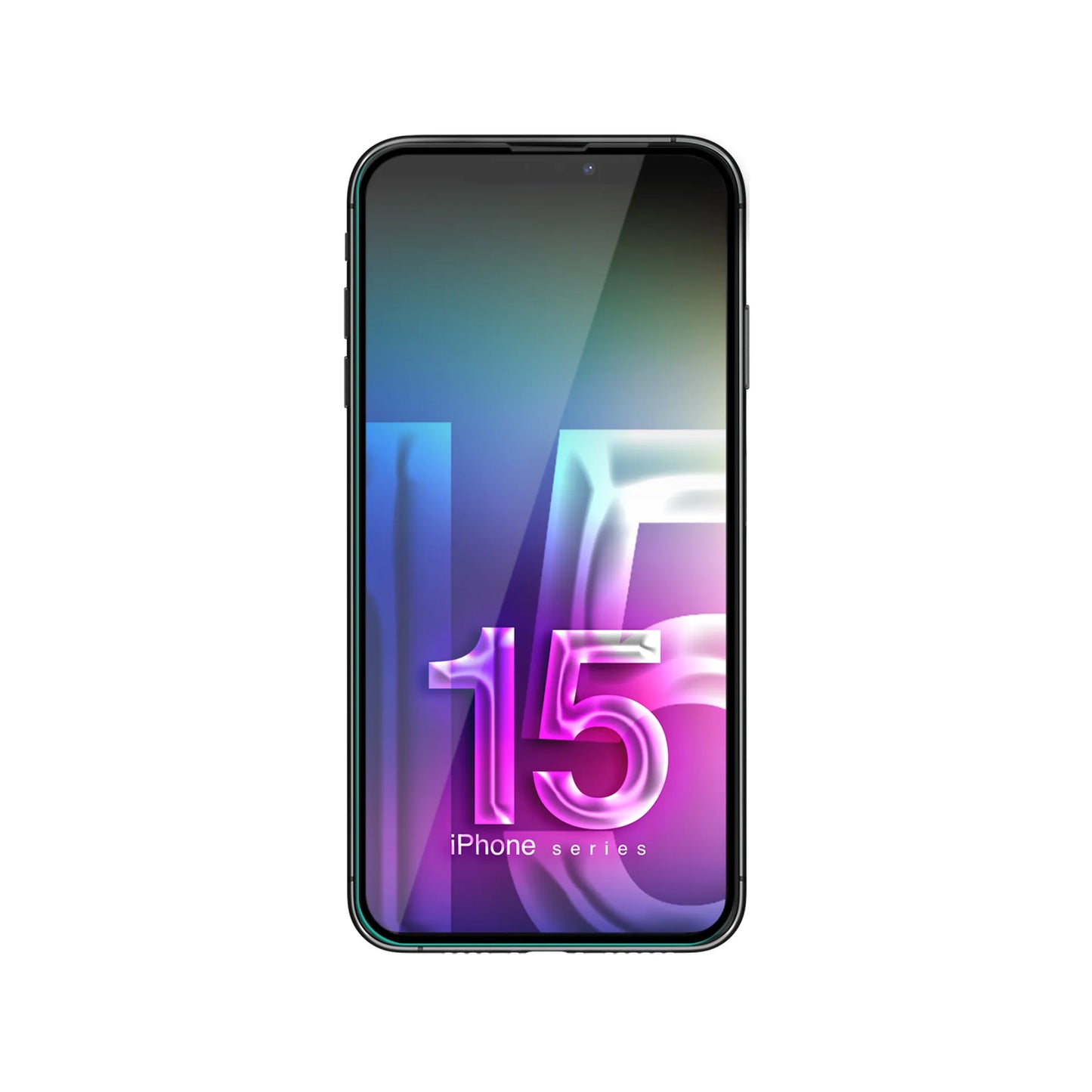 3mk HardGlass Max Lite – grūdintas stiklas iPhone 15 telefonui (juodas)
