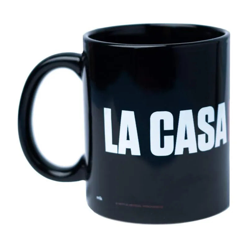 La Casa De Papel – Keraminis puodelis dovanų dėžutėje 330 ml (La Casa De Papel logotipas)