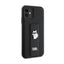 Karl Lagerfeld Gripstand Saffiano Choupette Pins – dėklas Apple iPhone 11 (juodas)