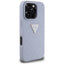 Guess Hot Stamp 4G Pattern Triangle Metal Logo – dėklas iPhone 16 Pro Max (violetinis)