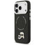 Karl Lagerfeld Karl & Choupette Pins MagSafe dėklas, skirtas iPhone 17 Pro Max (juodas)