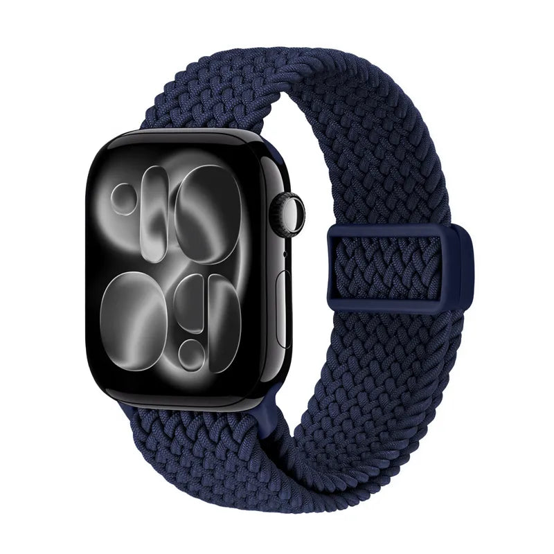 Crong Wave Band – Pintas dirželis, skirtas Apple Watch 38/40/41/42 mm (tamsiai mėlynas)