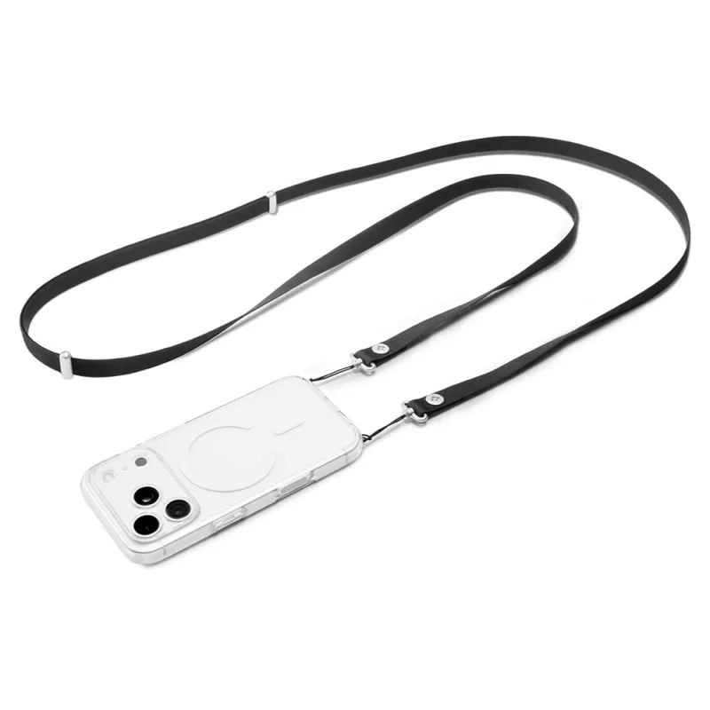 Spigen DA30L Lanyard Strap Crossbody – Universalus telefono dirželis (juodas)