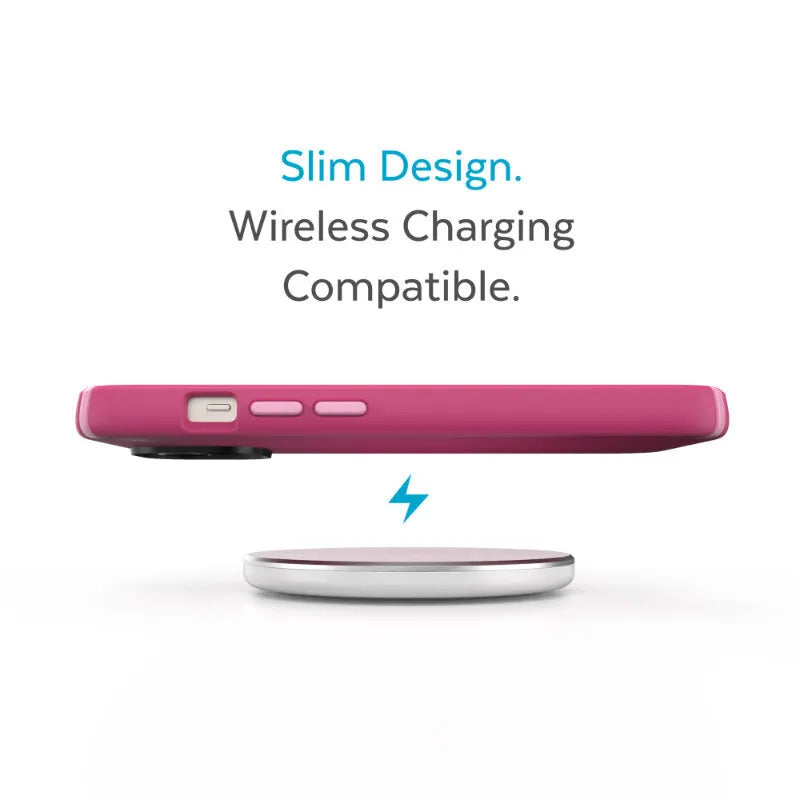 Speck Presidio2 Pro – Antibakterinis dėklas Apple iPhone 15 Plus / 14 Plus (Digitalpink / Blossompink / White)
