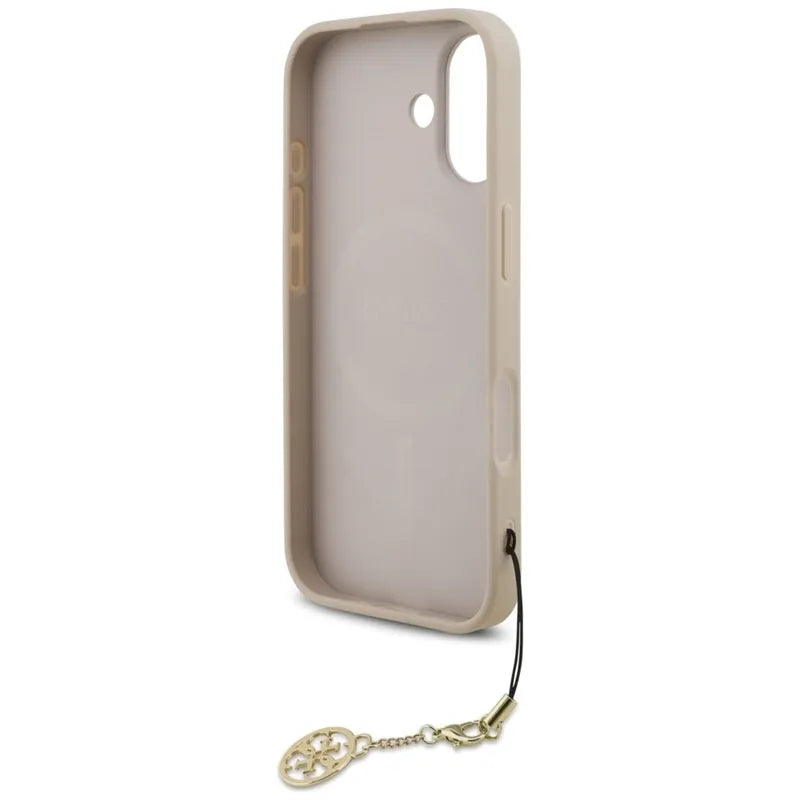 Guess 4G Charms Collection MagSafe – iPhone 17 dėklas (rožinis)