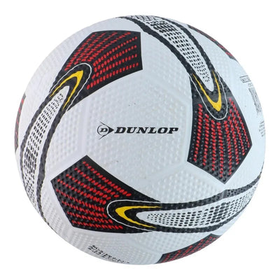 Dunlop – gatvės futbolo kamuolys treniruotėms, 5 dydis (baltas/raudonas)