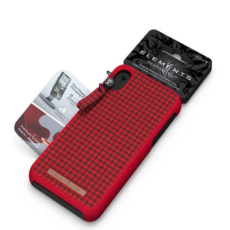 Nordic Elements Saeson Idun – Dėklas iPhone Xs Max (Raudonas)