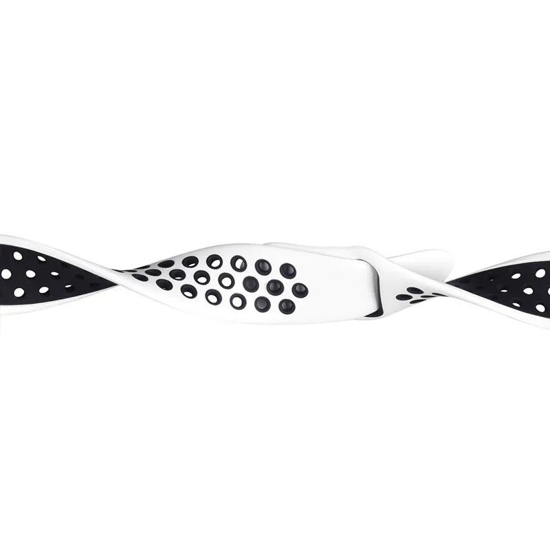 Crong Duo Sport – „Apple Watch“ dirželis 38/40/41/42 mm (baltas/juodas)