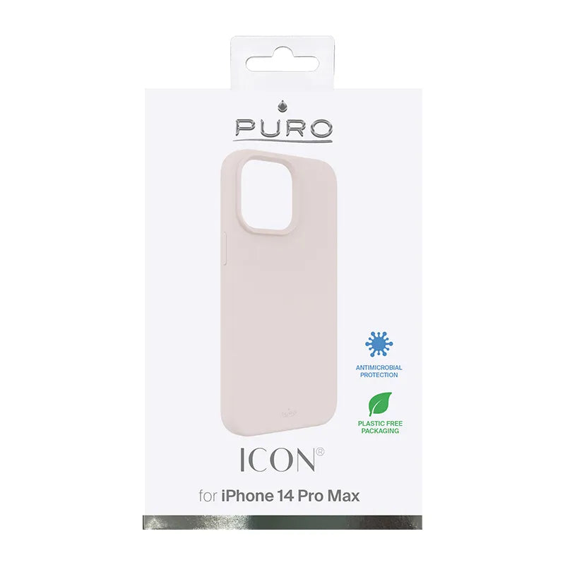 PURO ICON dėklas - Dėklas, skirtas iPhone 14 Pro Max (rožinio smėlio spalvos)