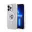 Karl Lagerfeld Karl & Choupette Glitter MagSafe dėklas, skirtas iPhone 15 Pro Max (skaidrus)