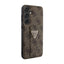 Guess Grip Stand 4G Triangle Strass Logo - Dėklas Samsung Galaxy S24 (Ruda)