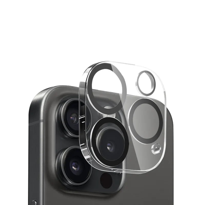 Crong Lens Shield - Kameros ir lęšių stiklas, skirtas iPhone 16 Pro / iPhone 16 Pro Max / iPhone 15 Pro / iPhone 15 Pro Max