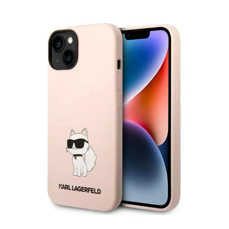 Karl Lagerfeld Silicone NFT Choupette – dėklas iPhone 14 Plus (rožinis)