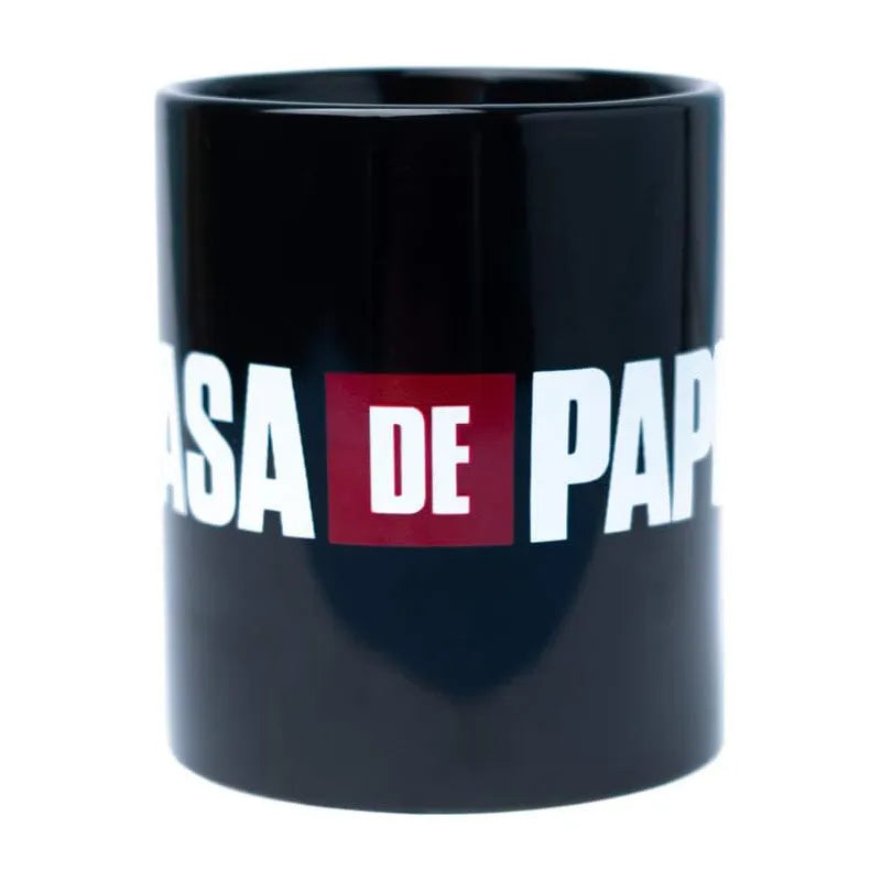 La Casa De Papel – Keraminis puodelis dovanų dėžutėje 330 ml (La Casa De Papel logotipas)