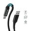 Crong Armor Link – 60W PD 3A USB-A į USB-C laidas 150cm (juodas)