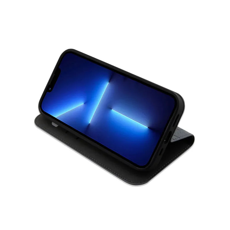 Karl Lagerfeld Booktype Saffiano Monogram – Dėklas iPhone 14 (Sidabrinis)
