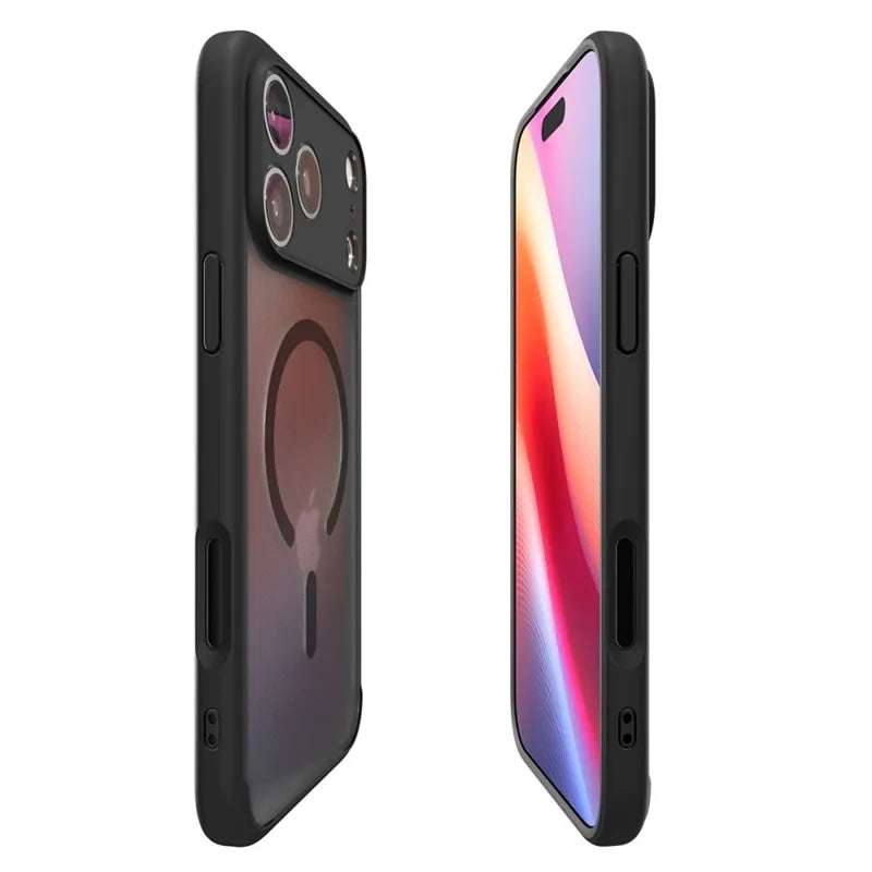 Spigen Ultra Hybrid Mag MagSafe – Dėklas skirtas iPhone 17 Pro Max (Frost Black)