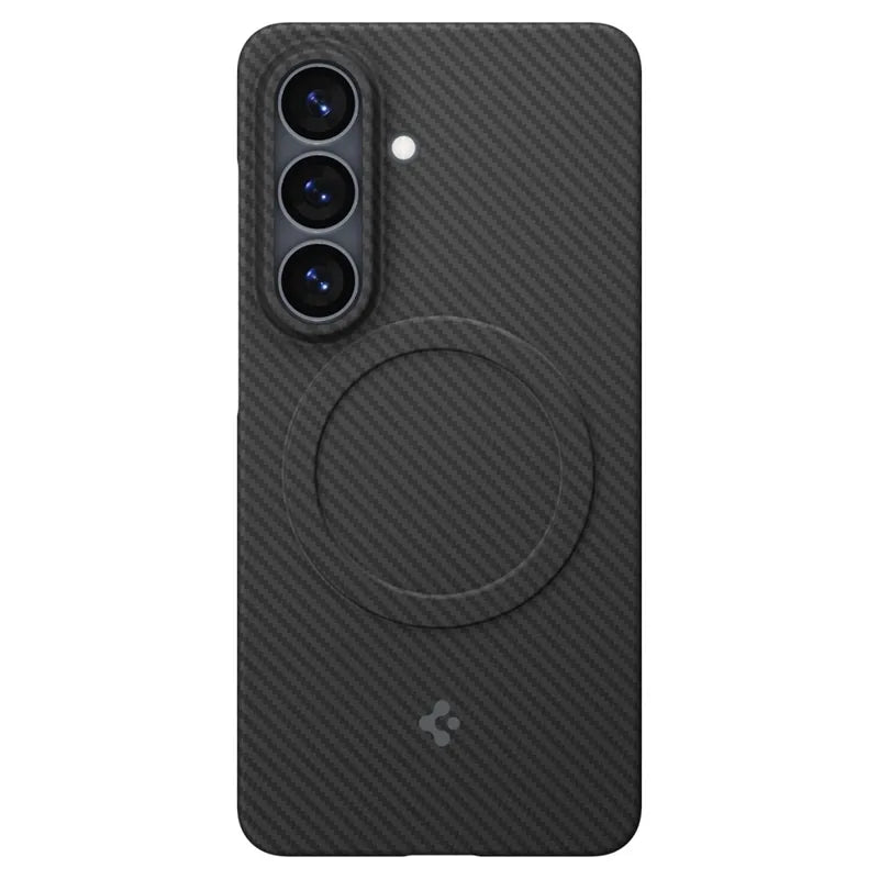Spigen Airskin Aramid dėklas, skirtas Samsung Galaxy S26 (juodas)