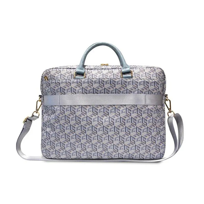 Guess GCube Stripes – 16" / 15" nešiojamojo kompiuterio krepšys (mėlynas)