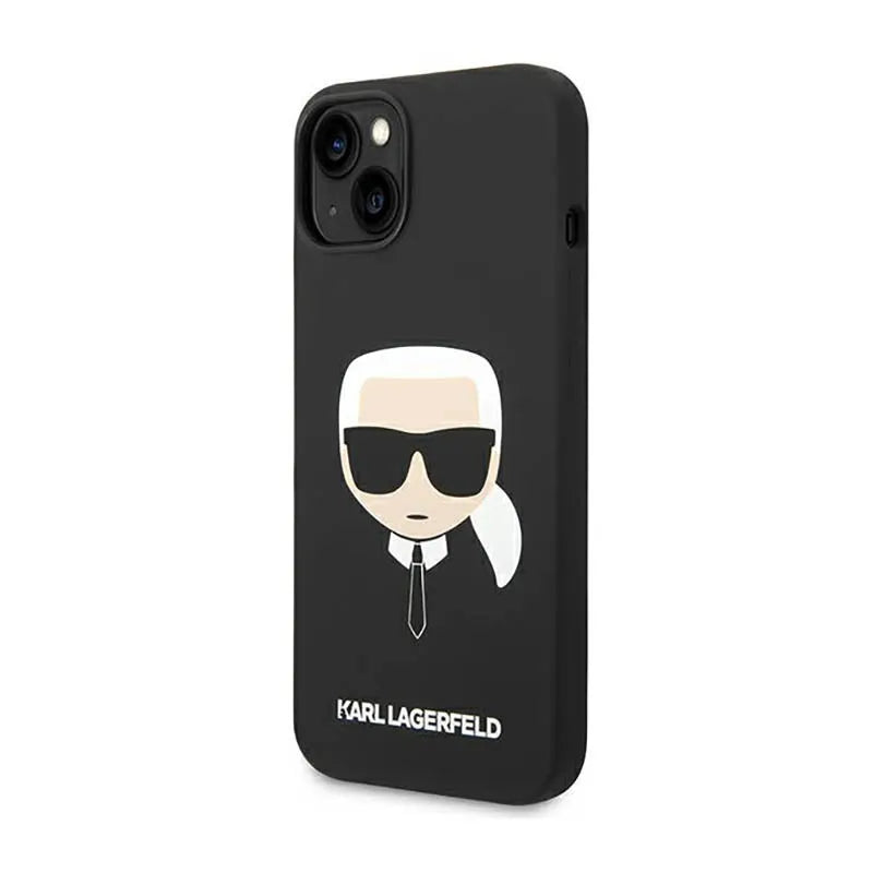 Karl Lagerfeld Silicone Ikonik Karl`s Head – Dėklas iPhone 14 Plus (juodas)