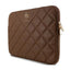 Guess Quilted 4G Sleeve - Dėklas nešiojamam kompiuteriui 13" / 14" (rudos spalvos)
