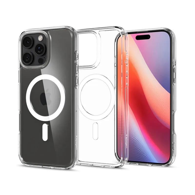 Spigen Ultra Hybrid Mag MagSafe – dėklas iPhone 16 Pro (baltas)