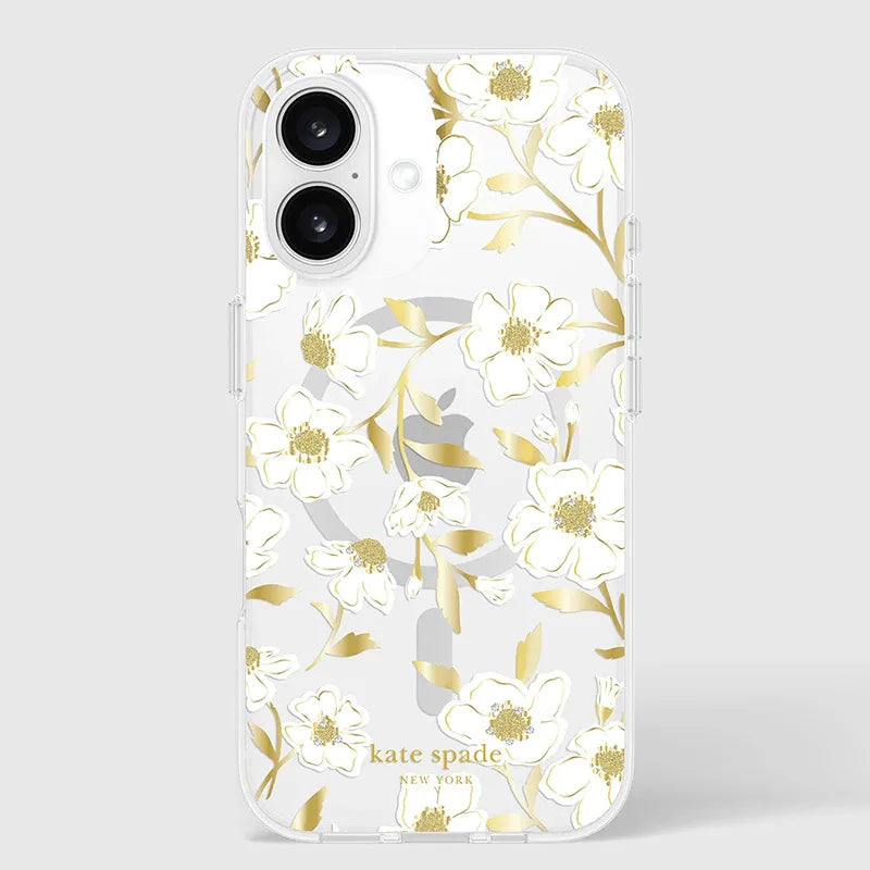 Kate Spade New York Protective Gems MagSafe – dėklas iPhone 16 (Sunshine Floral)