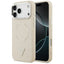 Guess Triangle Logo MagSafe dėklas iPhone 17 Pro Max (smėlio spalvos)